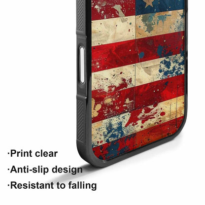 iPhone 17 Case — Small American Flag Stars Galaxy Space, Unique Phone Case Design