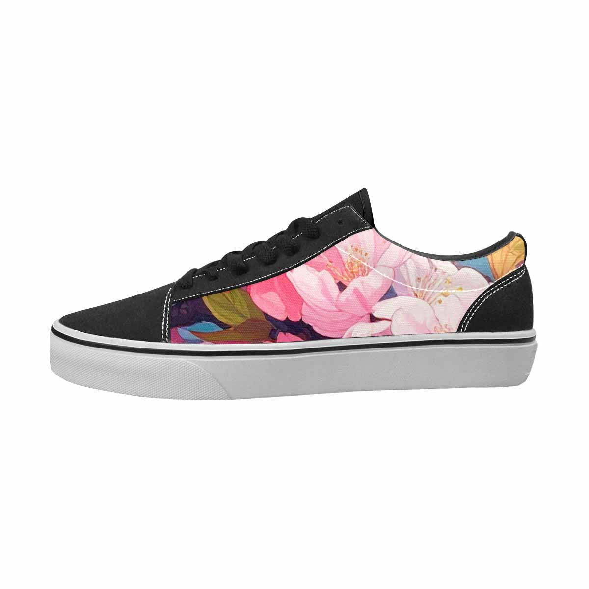 MEN'S Cherry Blossom Canvas Bold Print Wallpaper Art Custom Kicks