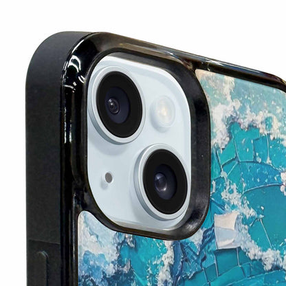 iPhone 15 Plus Case — Wave Crest Splash Wave Crest Splash, Custom Art Phone Cover