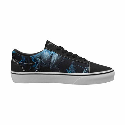 WOMEN'S Dinosaur Burst Lace-Up Canvas Vivid Custom Sneakers