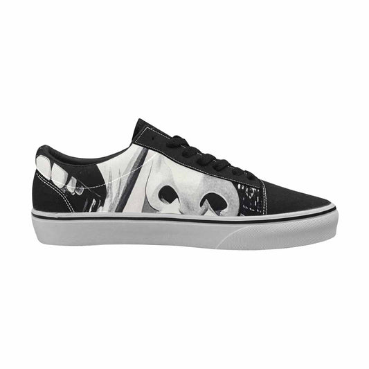 MEN'S Googly Cartoon Mouths Canvas Lace-Up Aesthetic Custom Shoes