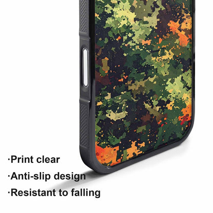iPhone 17 Pro Max Case — Small Military Camouflage Blotch Camo, Personalized Phone Case