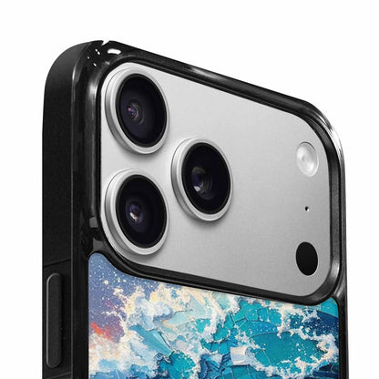 iPhone 17 Pro Max Case — Wave Crest Splash Wave Watercolor Abstract, Custom Print Case Cover