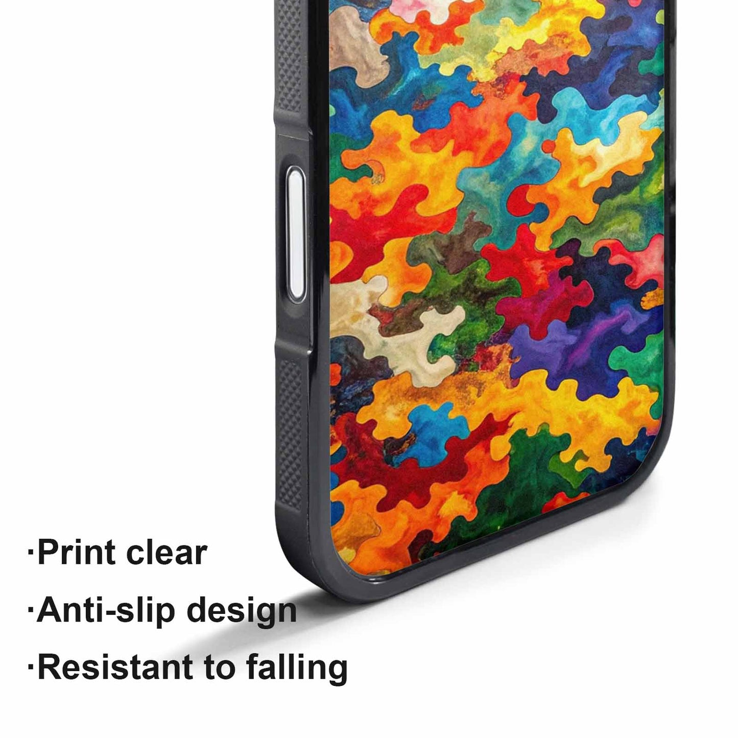 iPhone 17 Pro Max Case — Camo Patches Full Color Camo, Original Design Phone Case