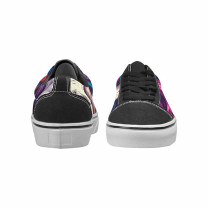 WOMEN'S Mushroom Skull Canvas Lace-Up Dark Academia Custom Shoes