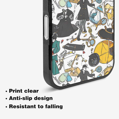 iPhone 16 Case — Noir Spy Silhouette Pen Ink Noir, Custom Art Phone Cover