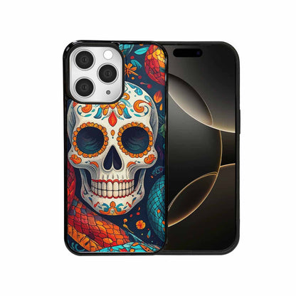 iPhone 15 Pro Max Case — Snake Skulls Print Alt Custom, Custom Art Phone Cover