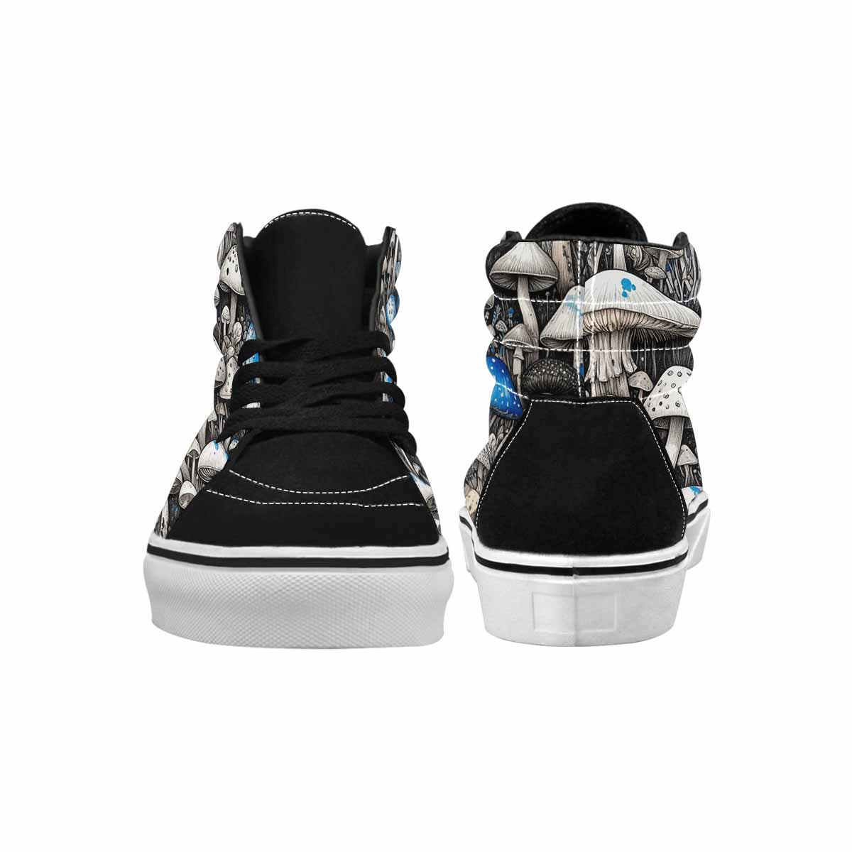 MEN'S Mushrooms (general) High Top Canvas Dark Academia Sneakers
