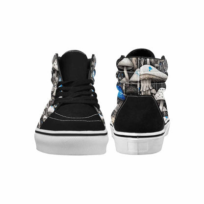 MEN'S Mushrooms (general) High Top Canvas Dark Academia Sneakers