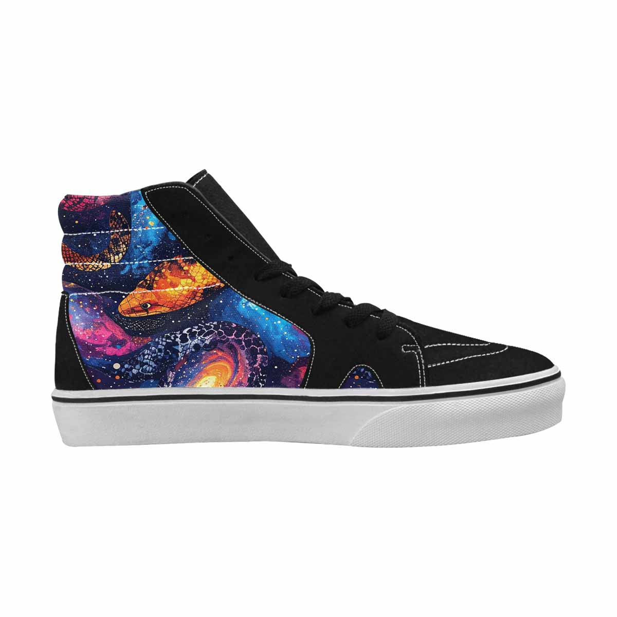 MEN'S Galaxy Snake Print High Top Canvas Y2K Shoes