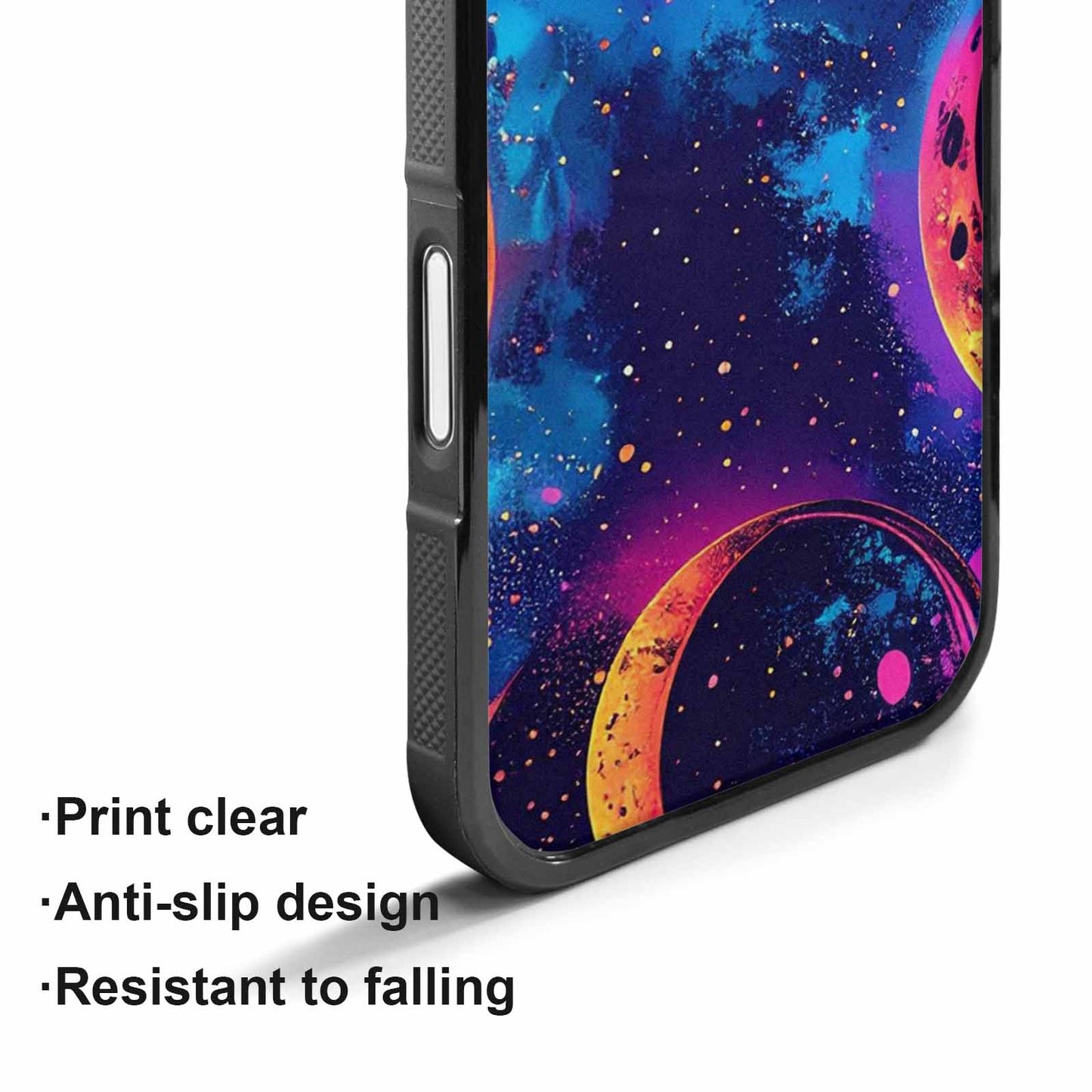 iPhone 17 Case — Neon Winter Moon Cartoon Cute, Original Design Phone Case