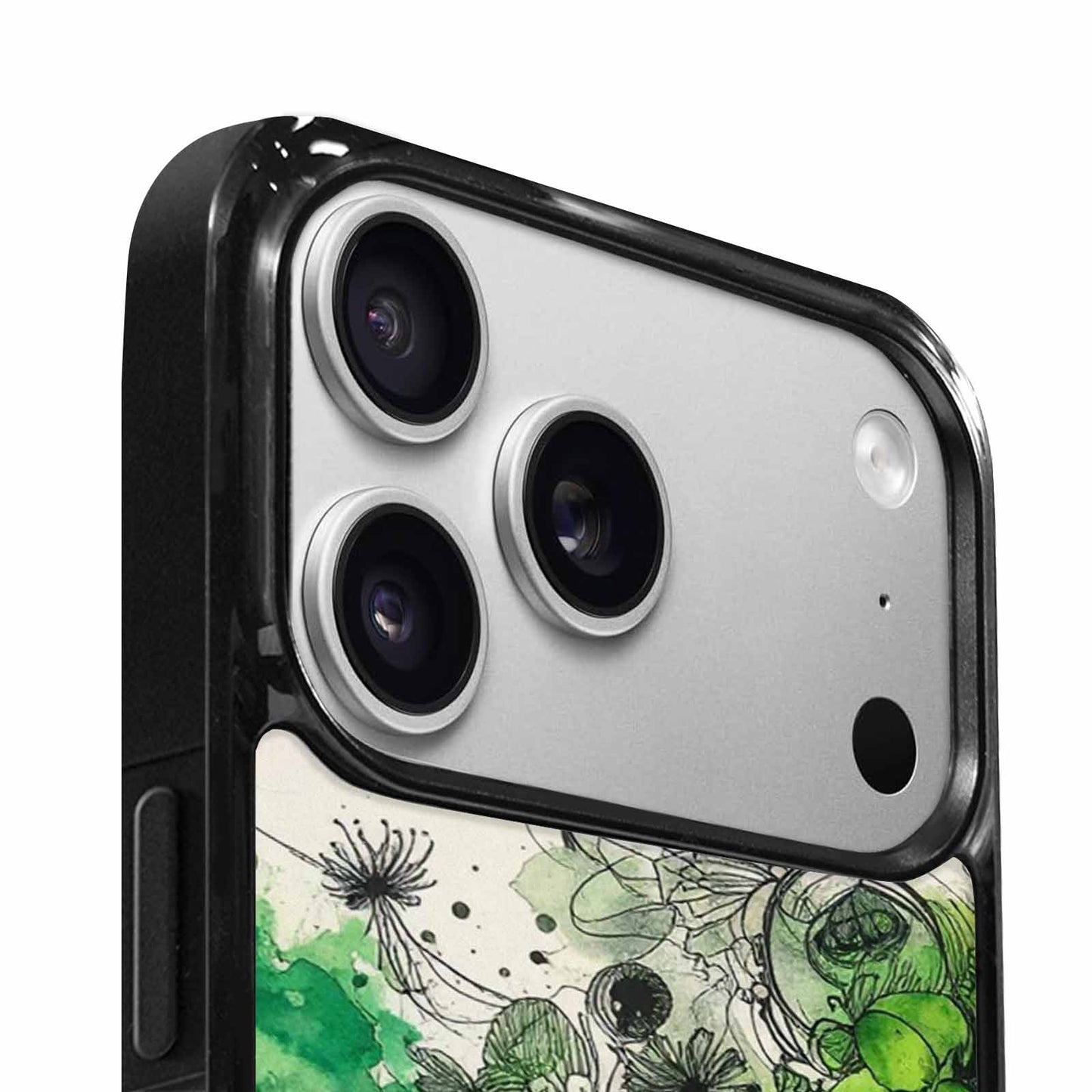 iPhone 17 Pro Case — Sea Creature Burst Black Green Original, Unique Phone Case Design