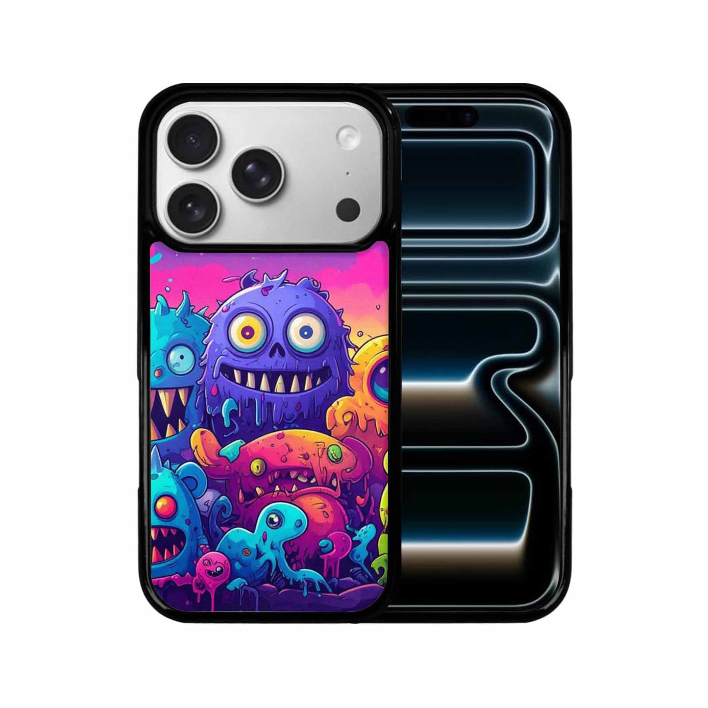 iPhone 17 Pro Case — Overlapping Endlessly No Empty Space Galaxy, Custom Printed Phone Case