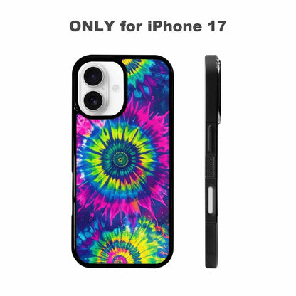 iPhone 17 Case — Tie Dye Neon Acid Tie Dye, Custom Print Case Cover