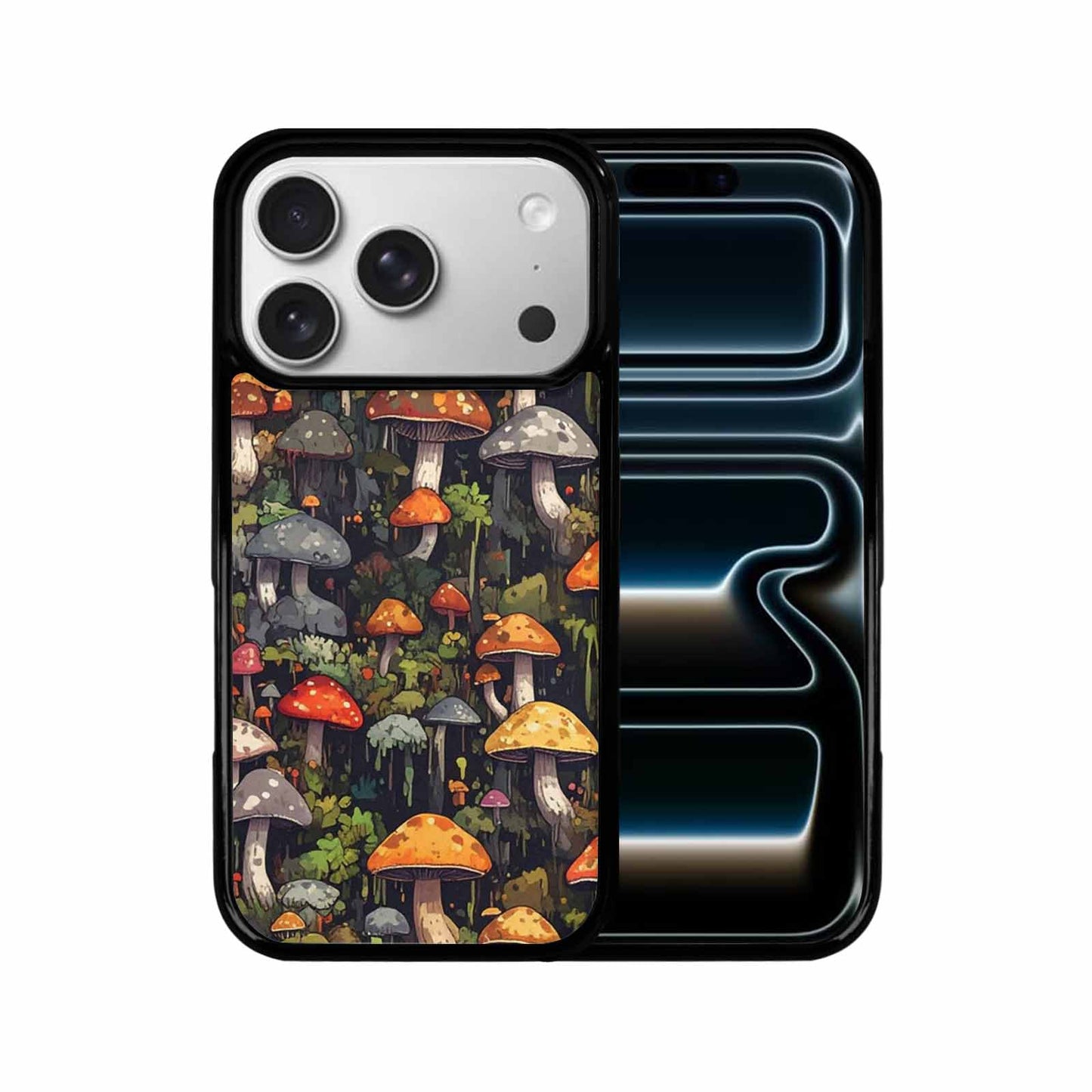iPhone 17 Pro Case — Mushrooms Camomushrooms Patter Fcc Camo, Custom Printed Phone Case