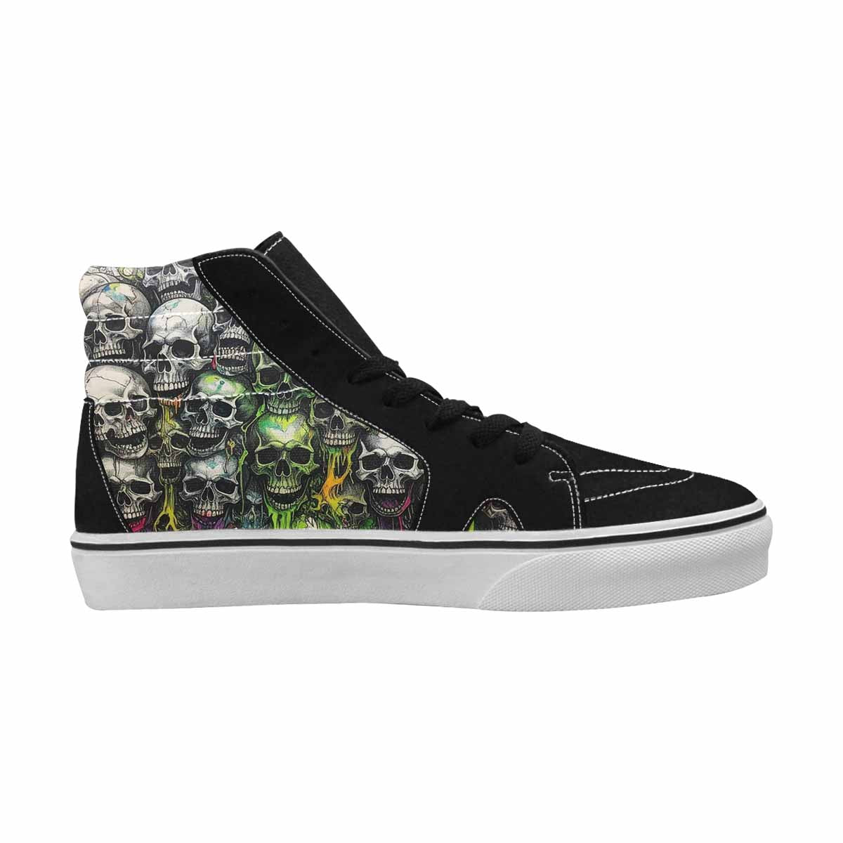 MEN'S Rainbow From Skull S High Top Canvas Cottagecore Custom Sneakers