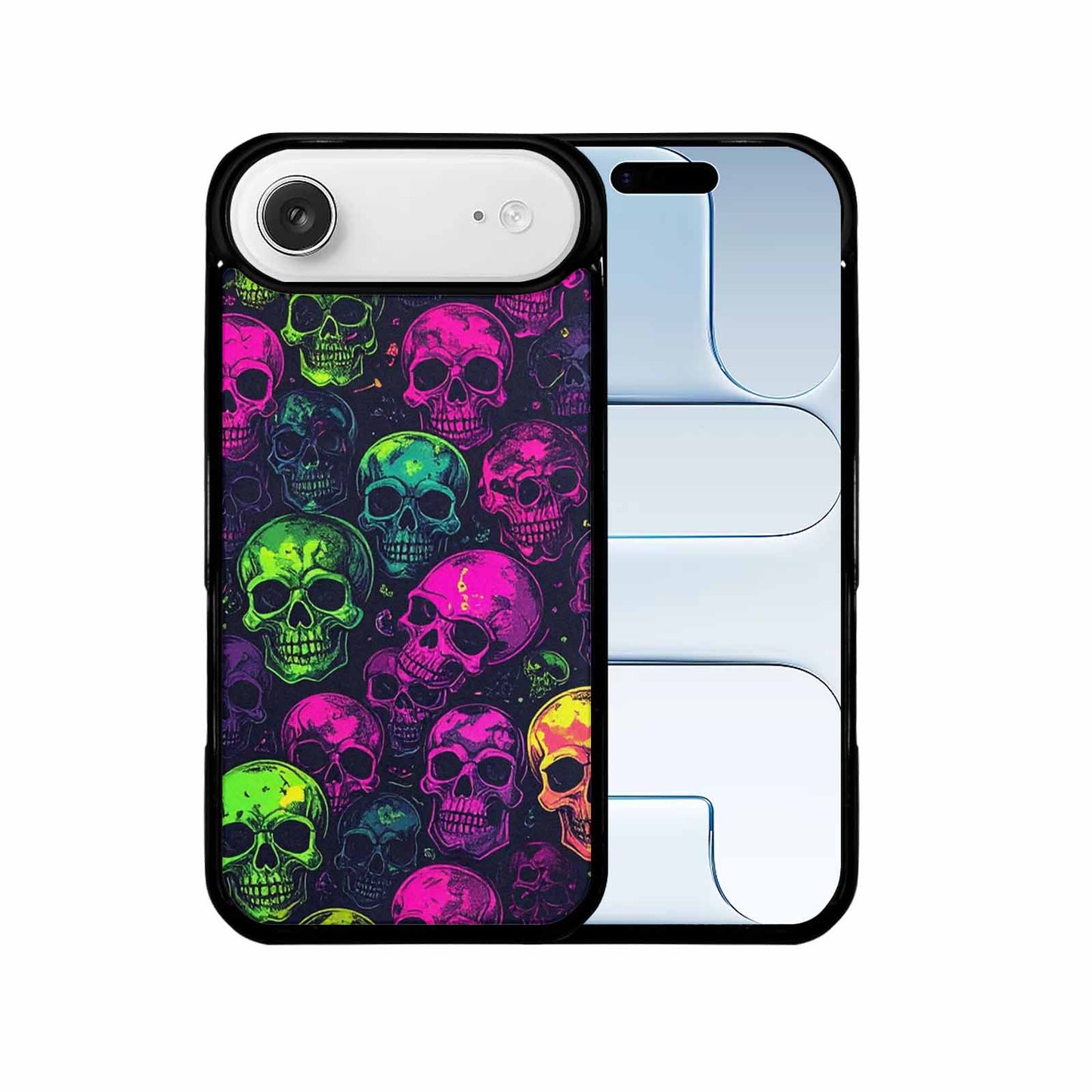 iPhone 17 Air Case — Skulls Neon Punk Small Skull Gothic, Original Design Phone Case