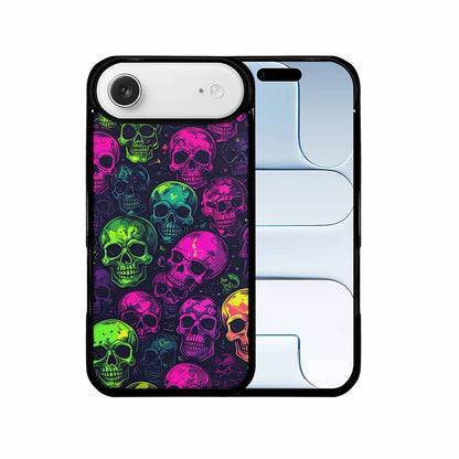 iPhone 17 Air Case — Skulls Neon Punk Small Skull Gothic, Original Design Phone Case