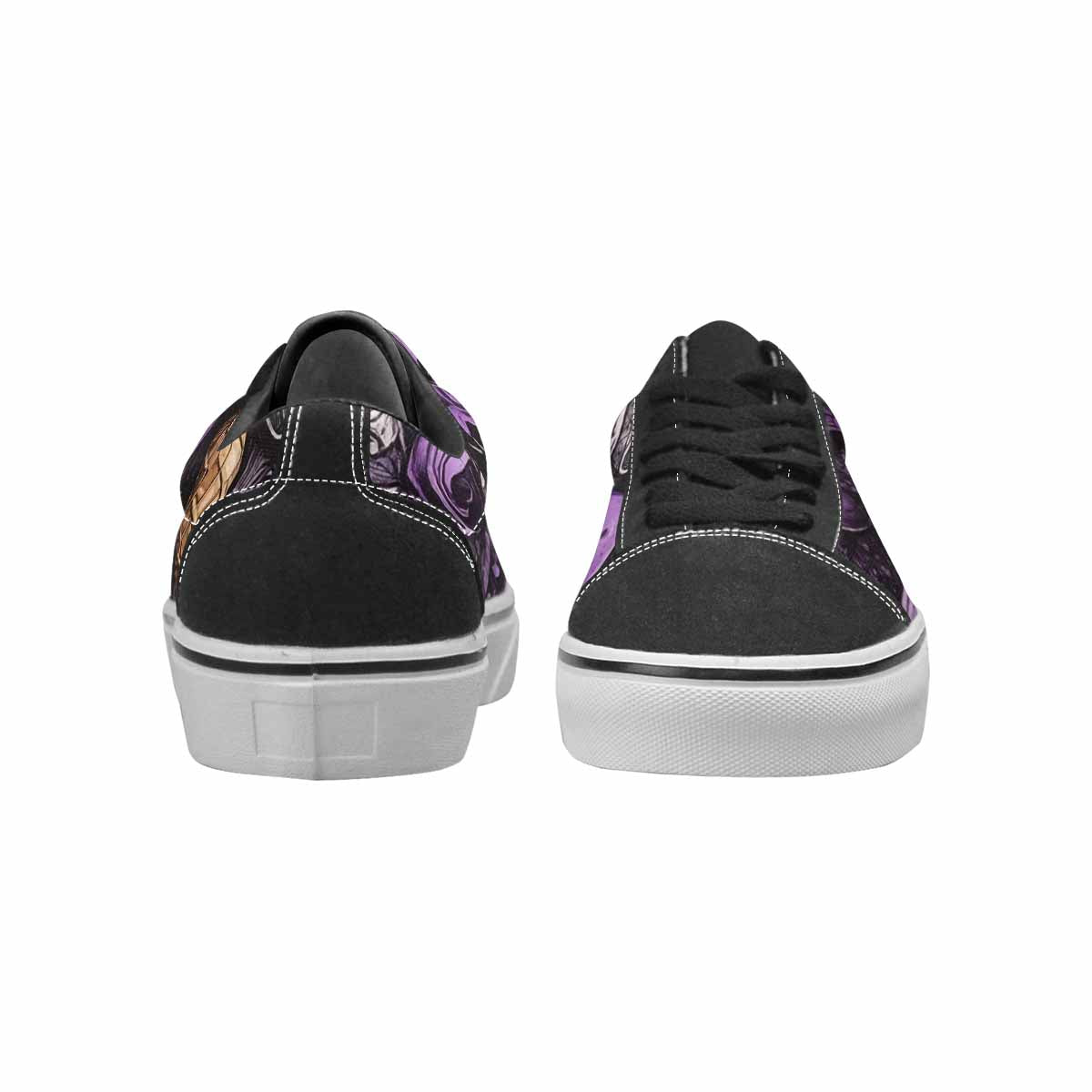 WOMEN'S Ice Cream Motif Lace-Up Canvas Kaleidoscope Sneakers