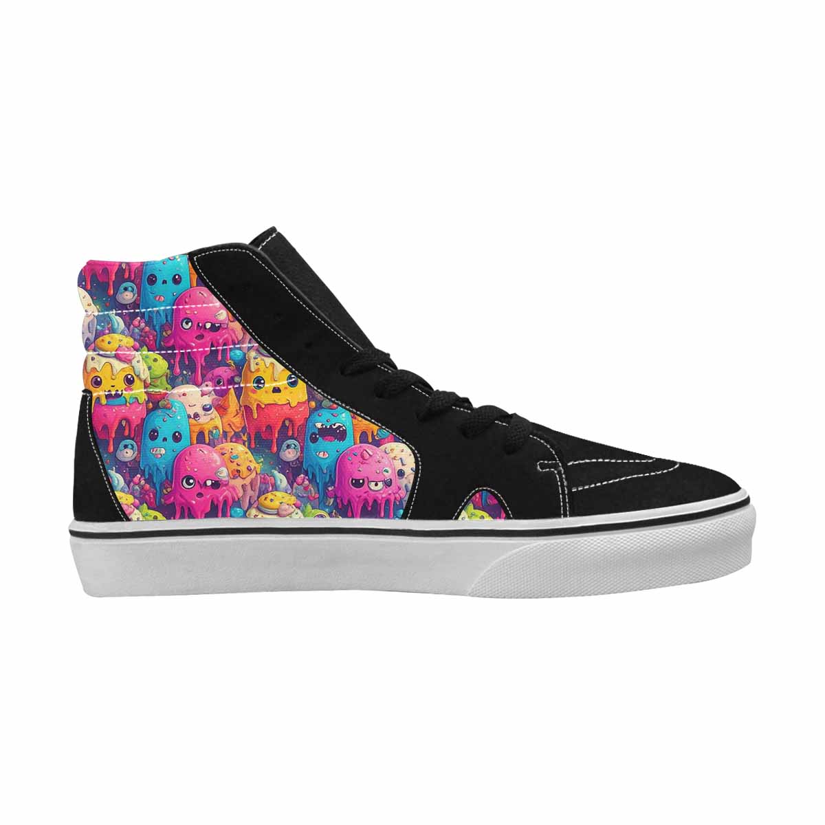 MEN'S Melting Ice Cream Monster High Top Canvas Dreamcore Shoes
