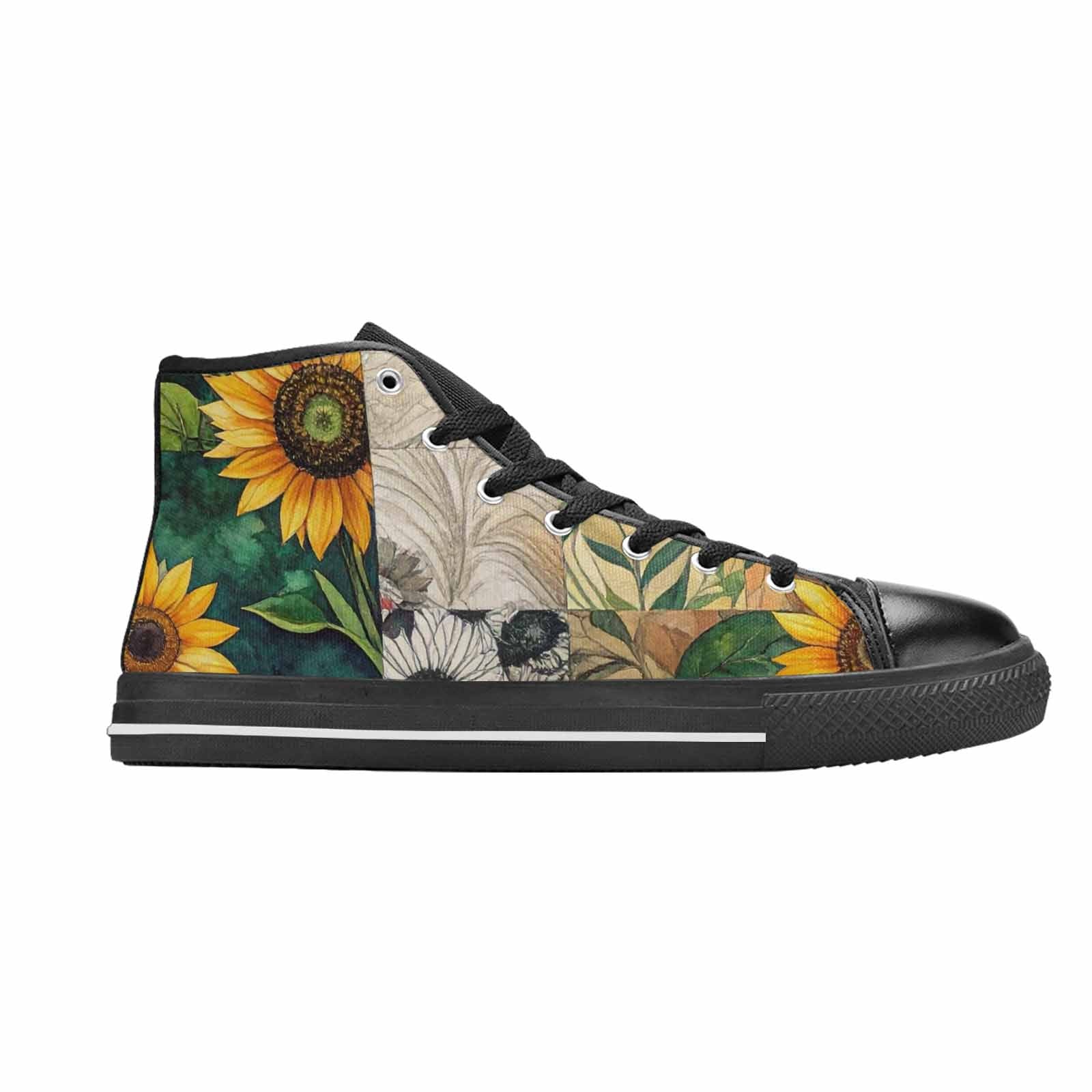 MEN'S Sunflower High Top Canvas Vivid Custom Shoes