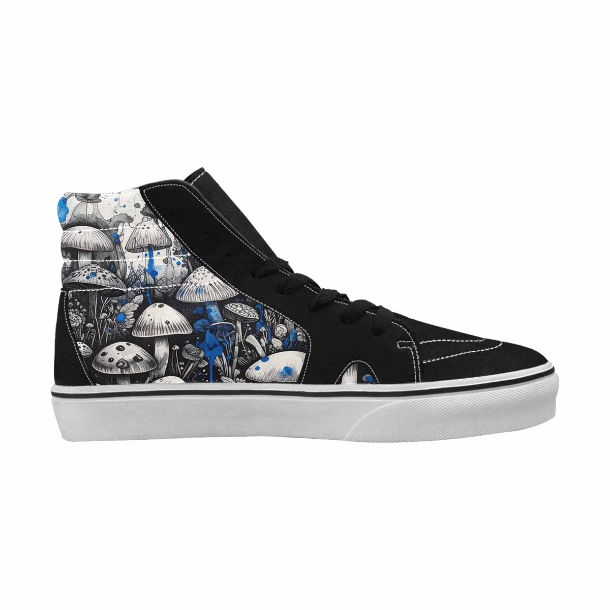 MEN'S Mushrooms (general) High Top Canvas Kaleidoscope Custom Sneakers