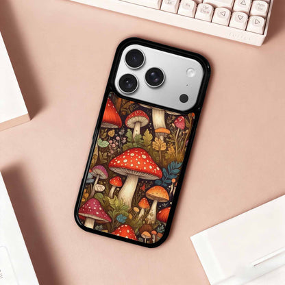 iPhone 17 Pro Case — Small Mushroom Pattern Randomly Varying Original, Original Design Phone Case