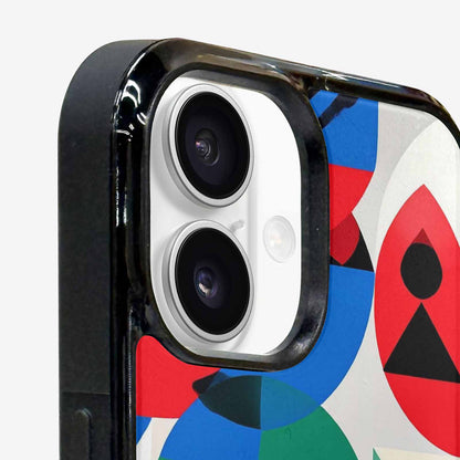 iPhone 16 Case — 1960s Mod Cartoon Art Pattern, Custom Designed Case Cover
