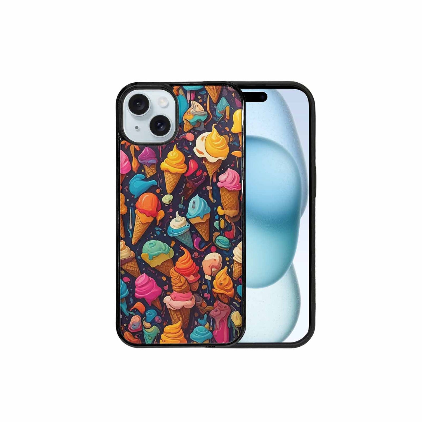 iPhone 15 Plus Case — Ice Cream Motif Ice Cream Motifs, Unique Phone Case Design