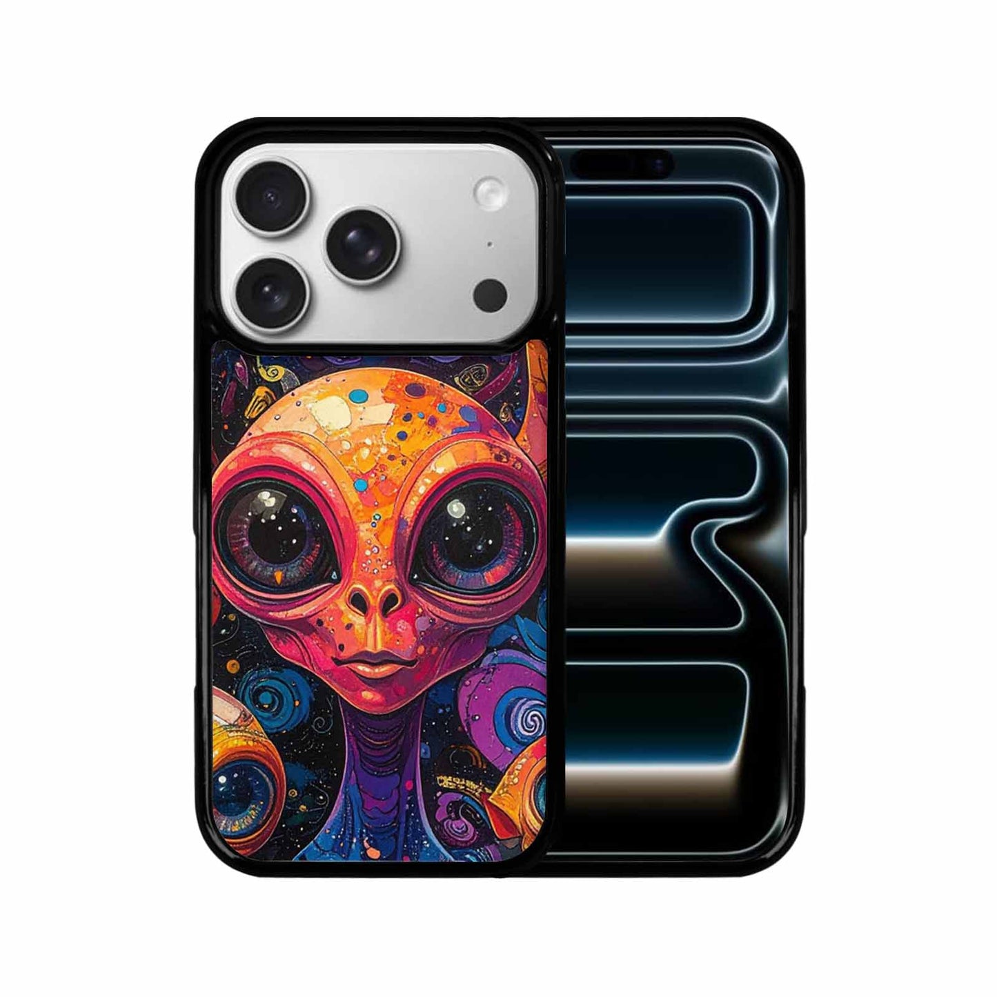 iPhone 17 Pro Case — Cartoon Alien Characters Alien Scifi, Custom Art Phone Cover