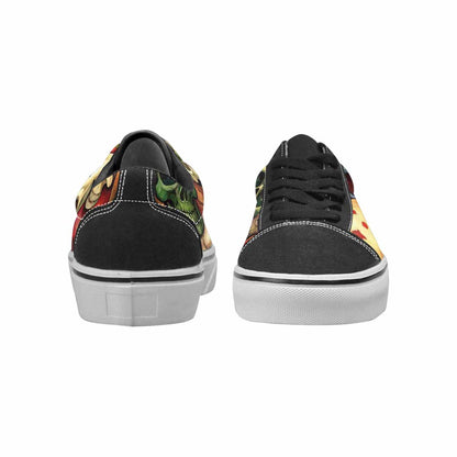 WOMEN'S Skulls Lace-Up Canvas Cottagecore Custom Sneakers