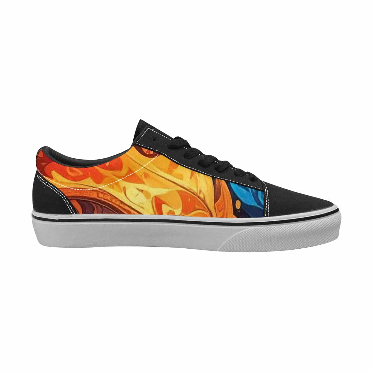 WOMEN'S Fire Flame Canvas Lace-Up Dreamcore Sneakers