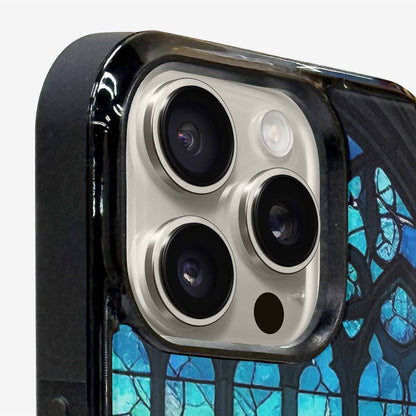 iPhone 16 Pro Case — Stained Glass Cathedral Custom, Customized Protective Case