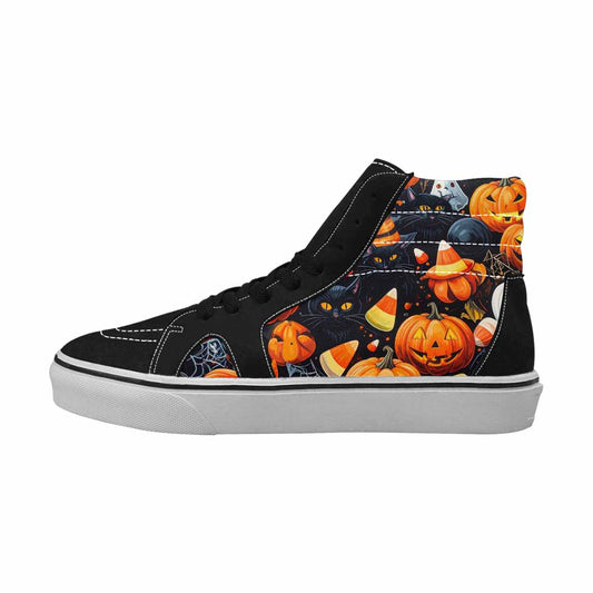 WOMEN'S Halloween High Top Canvas Grunge Shoes