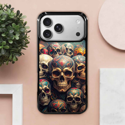 iPhone 17 Pro Max Case — Skull Dark Art Gothic Print Gothic, Custom Made Phone Cover