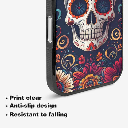 iPhone 16 Plus Case — Day Dead Sugar Skull Art 100s, Customized Protective Case