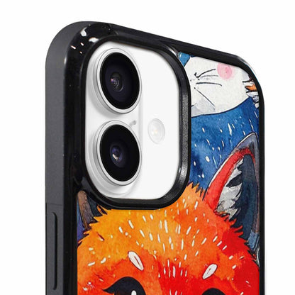 iPhone 17 Case — Watercolor Kawaii Fox Watercolor Abstract, Custom Designed Case Cover