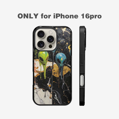iPhone 16 Pro Case — Aliens Marblemelting Aliens Pa F3p, Customized Protective Case