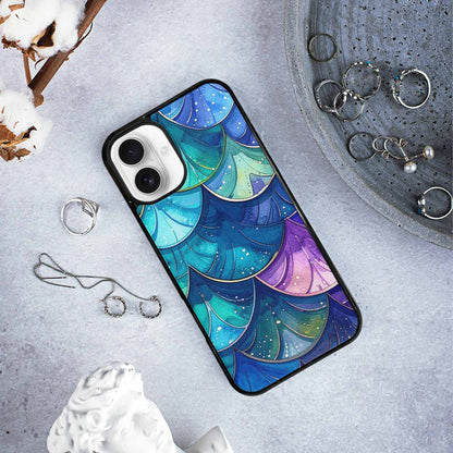 iPhone 16 Plus Case — Mermaid Scale, Custom Art Phone Cover