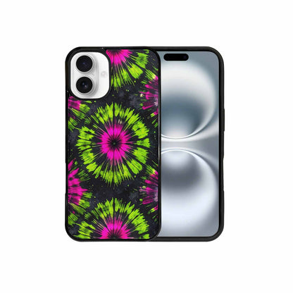 iPhone 16 Plus Case — Acid Wash Tie Dye Neon Custom, Custom Made Phone Cover