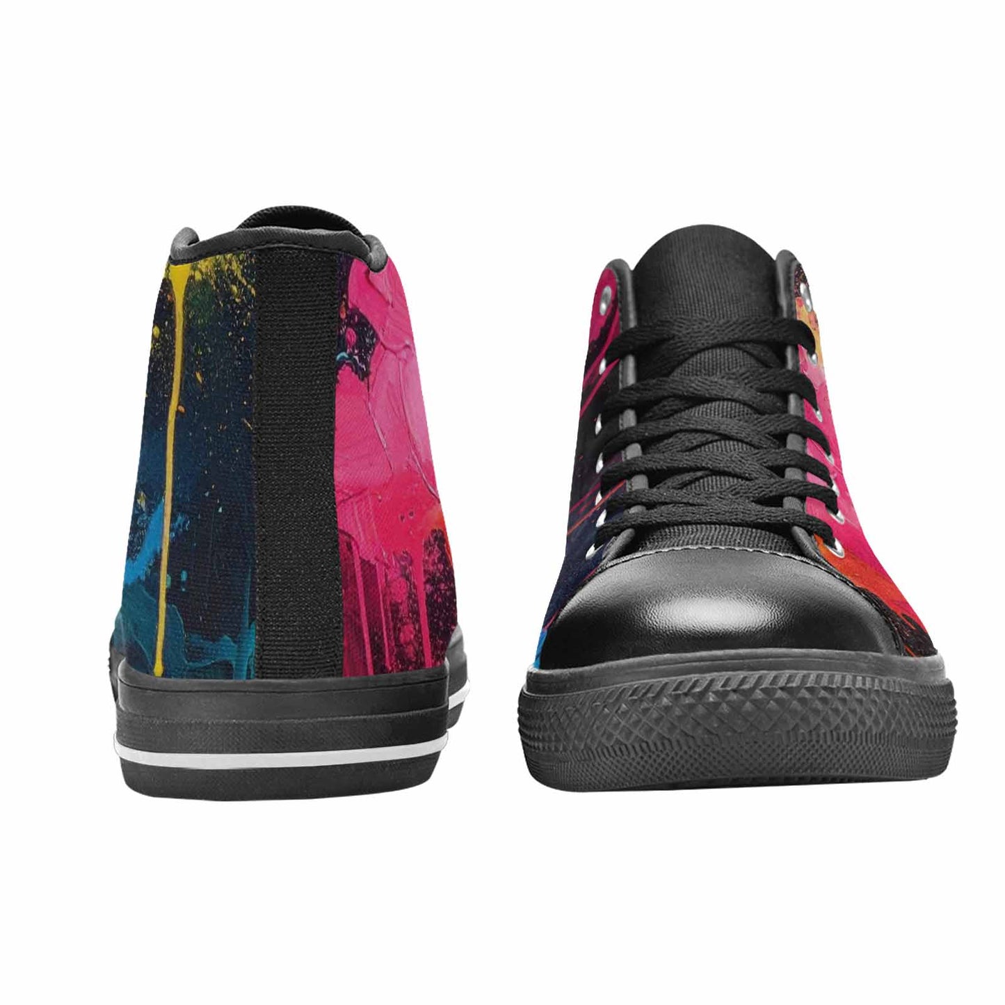 MEN'S Paint Splatter High Top Canvas Aesthetic Shoes