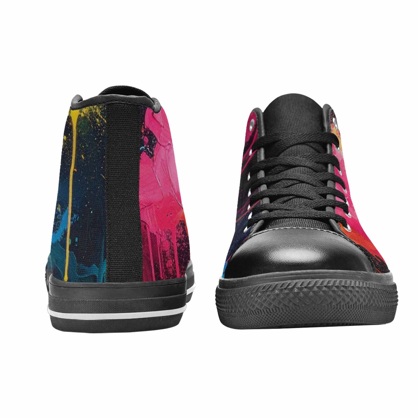MEN'S Paint Splatter High Top Canvas Aesthetic Shoes