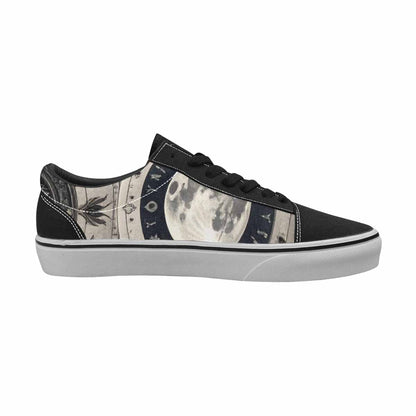 WOMEN'S Wolves Everywhere Collage Canvas Lace-Up Surreal Shoes