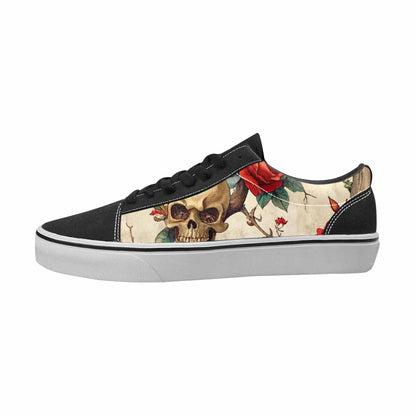 WOMEN'S Skulls Canvas Unique Print Y2K Customized Sneakers