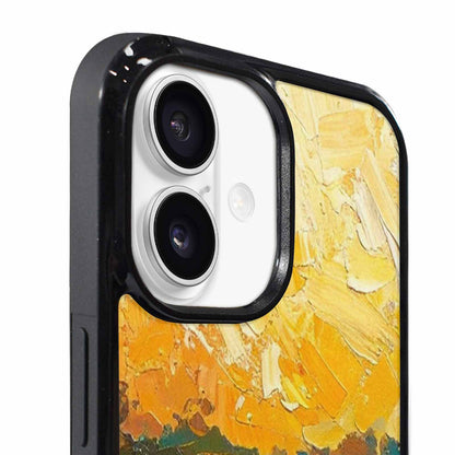 iPhone 17 Case — Impressionist Sunflower Brushstroke Pattern Floral, Custom Print Case Cover