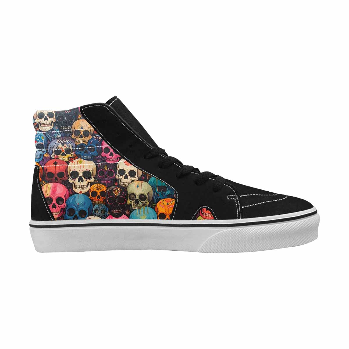 MEN'S Skulls (general) Skulls High Top Canvas Surreal Custom Shoes