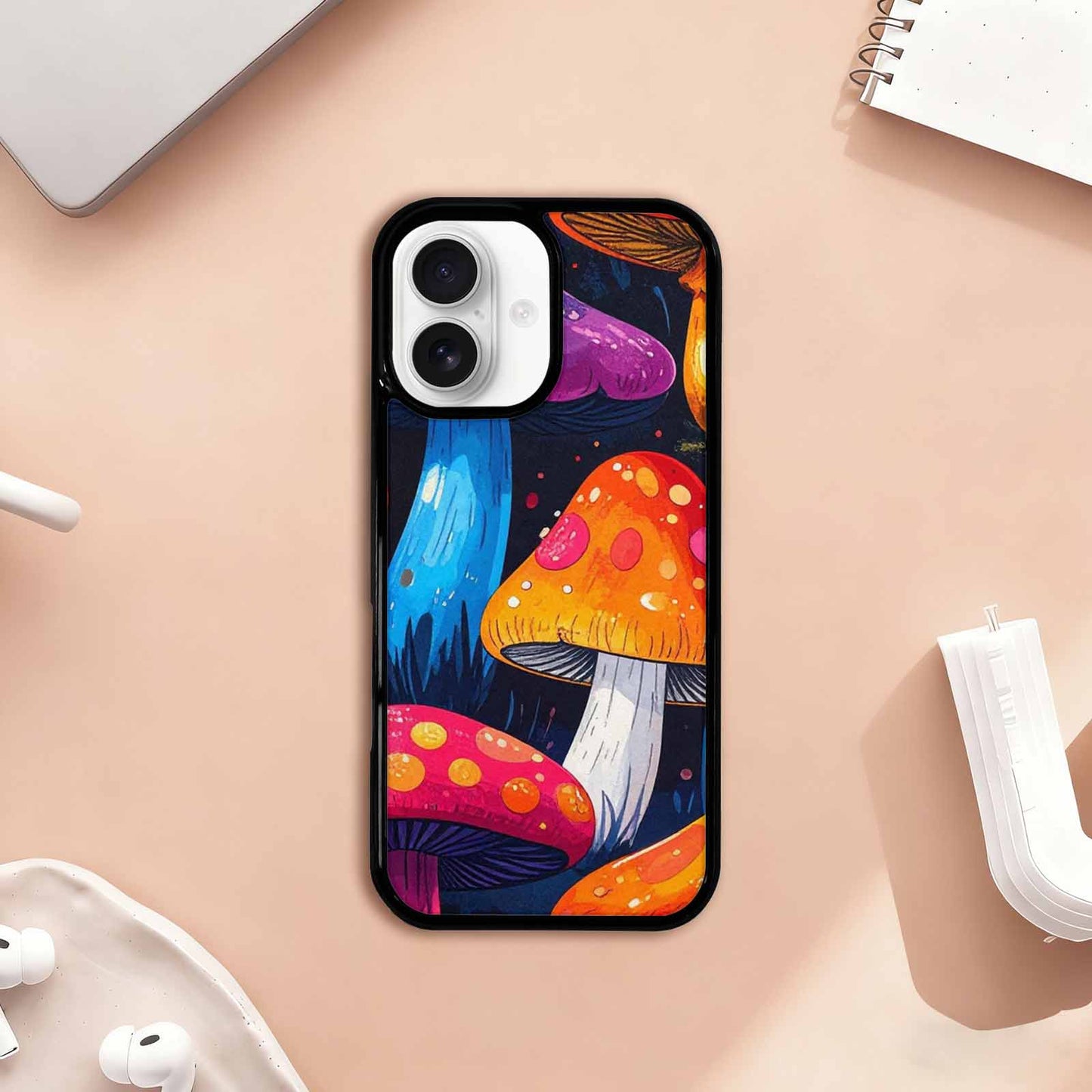 iPhone 17 Case — Vivid Winter Mushroom Cartoon Cute, Custom Art Phone Cover