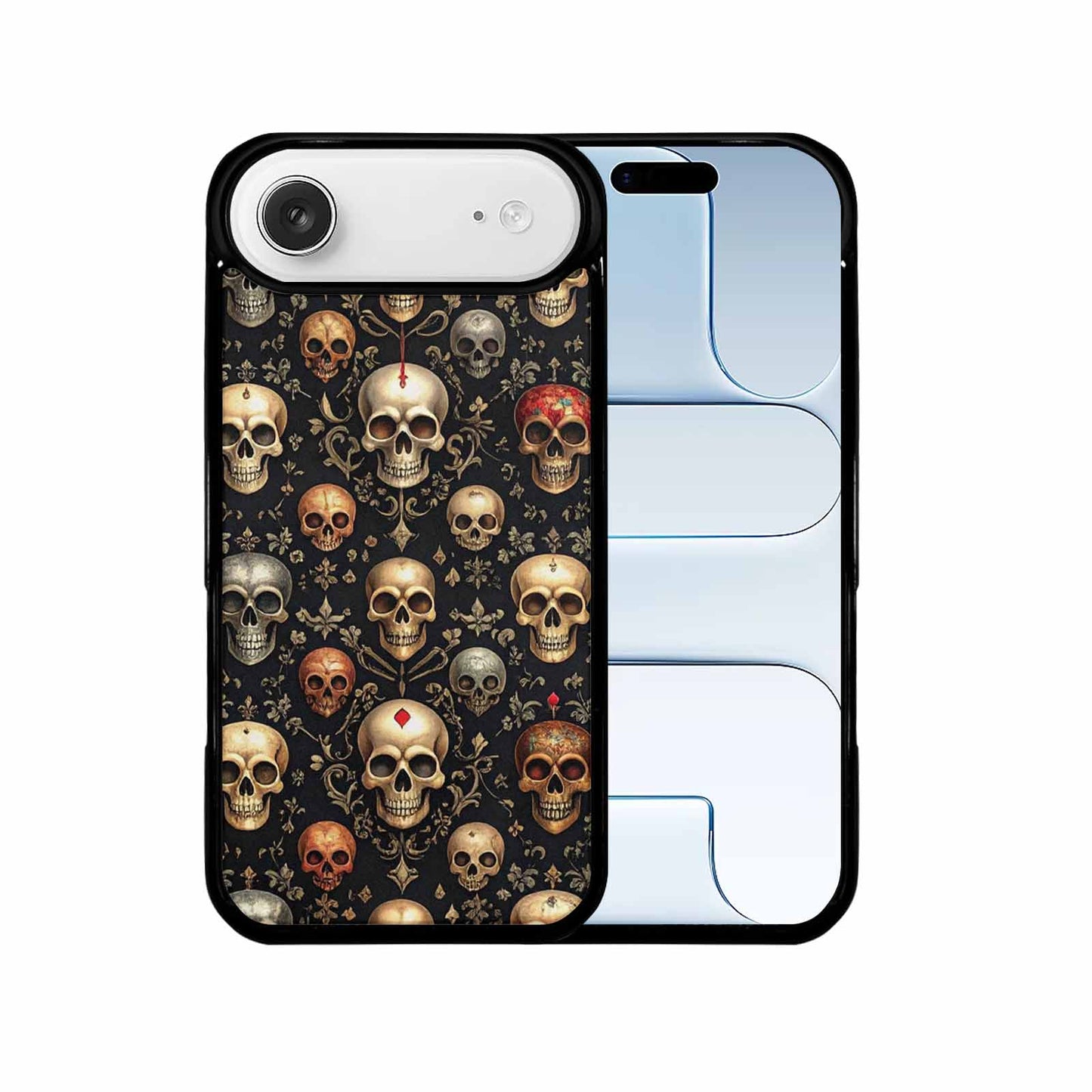 iPhone 17 Air Case — Skull Dark Art Gothic Print Gothic, Customized Protective Case