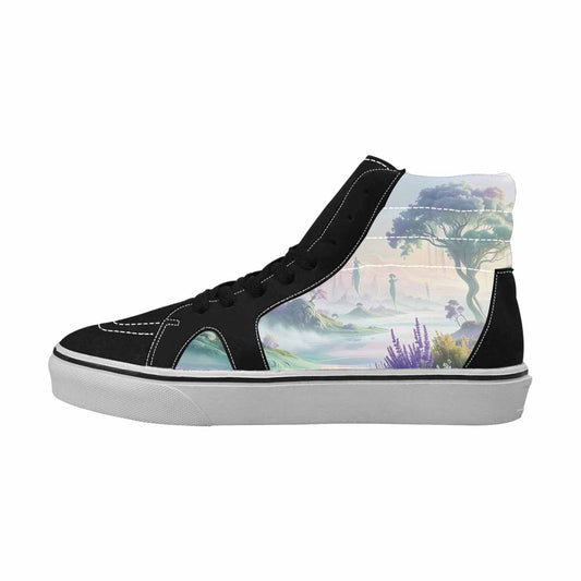 WOMEN'S Surrealist Dreamscape High Top Canvas Aesthetic Shoes