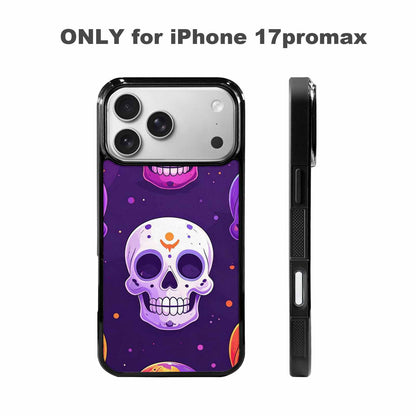iPhone 17 Pro Max Case — Halloween Skull Cartoon Art Gothic Skulls, Unique Phone Case Design